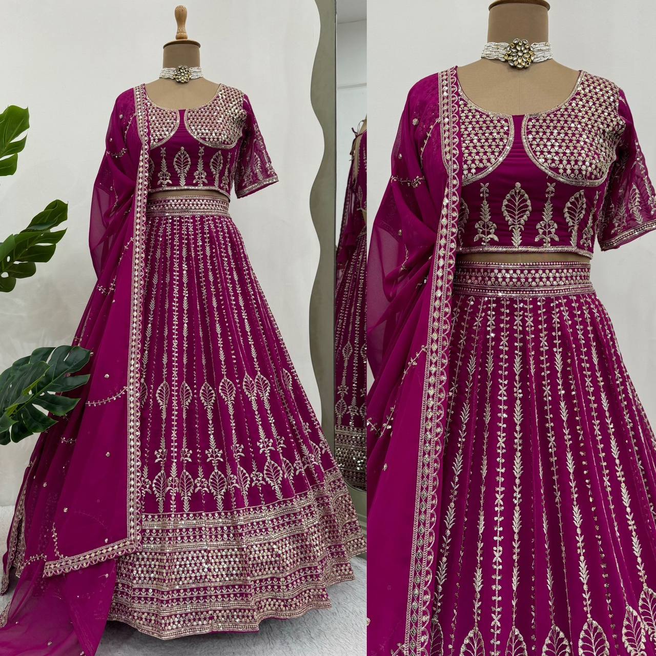 Unveil your elegance with this stunning lehenga set QR-306